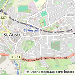 Map of ST Austell, Cornwall