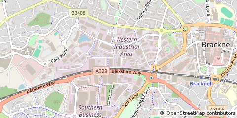 Map of Bracknell