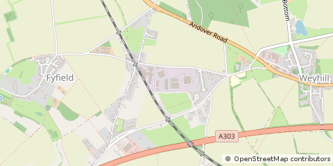 Map of Andover, Hampshire
