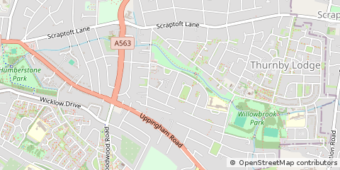 Map of Leicester, Leicestershire