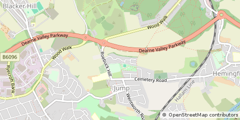 Map of Barnsley