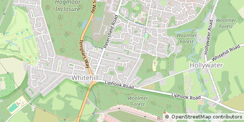 Map of Bordon, Hampshire