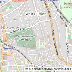 Map of Dulwich, London