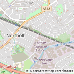 Map of Northolt, Middlesex