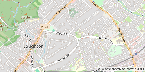 Map of Loughton, Essex