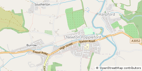 Map of Sidmouth, Devon