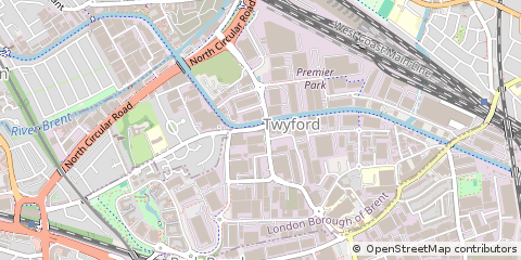 Map of Park Royal, Greater London