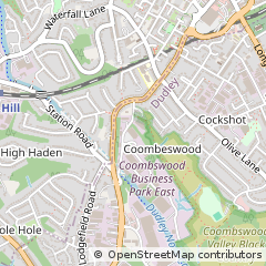 Map of Rowley Regis, West Midlands