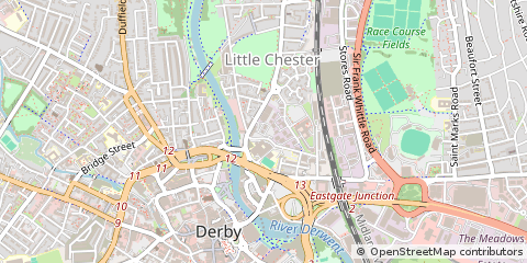 Map of Derby, Derbyshire