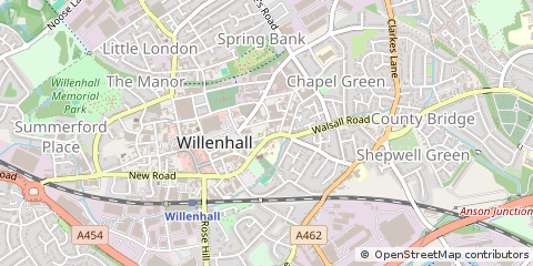 Map of West Midlands