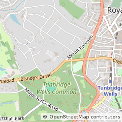 Map of Tunbridge Wells, Kent