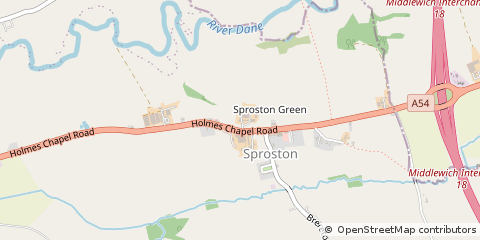 Map of Crewe, Cheshire