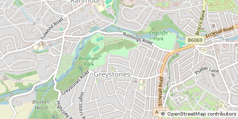 Map of Sheffield
