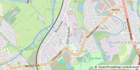 Map of Radcliffe Manchester, Greater Manchester