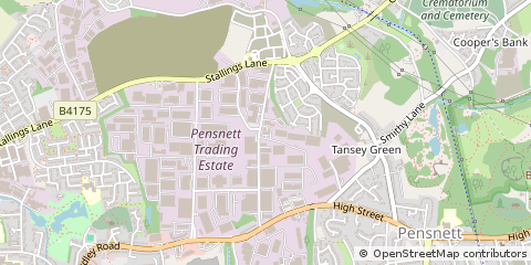 Map of Kingswinford, West Midlands