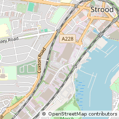Map of Rochester, Kent