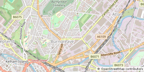 Map of Sheffield