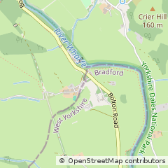 Map of Ilkley, West Yorkshire