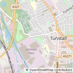 Map of Stoke-on-Trent, Staffs