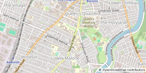 Map of Belfast