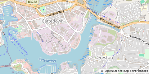Map of Plymouth, Devon