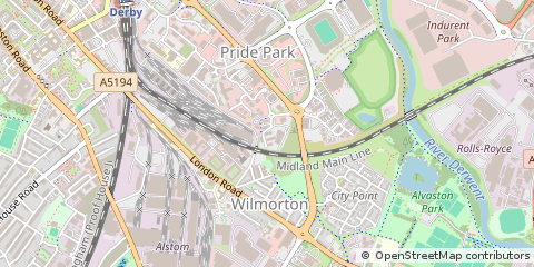 Map of Derby