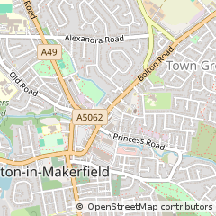 Map of Wigan