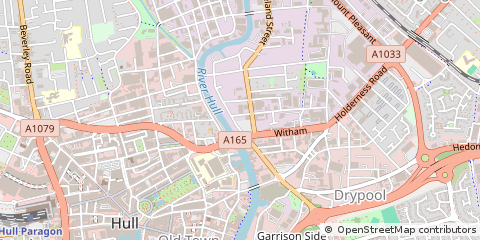 Map of Hull, East Yorkshire