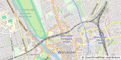 Map of Worcester