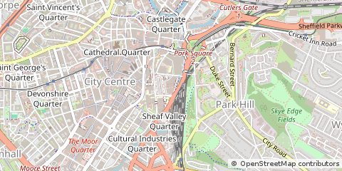 Map of Sheffield