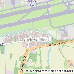 Map of Gatwick, West Sussex