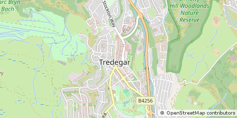 Map of Tredegar