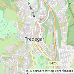 Map of Tredegar