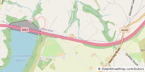 Map of Scammonden, Huddersfield