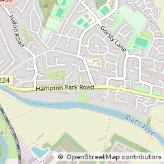 Map of Hereford, Herefordshire