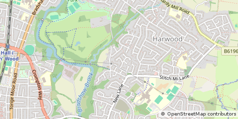 Map of Bolton, Lancashire