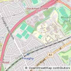 Map of Belfast, Antrim