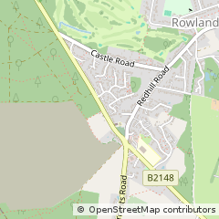 Map of Rowland's Castle, Hampshire