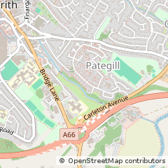 Map of Penrith, Cumbria