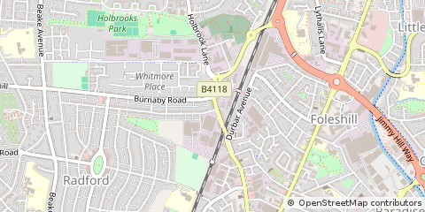 Map of Coventry, West Midlands
