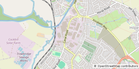 Map of Trowbridge, Wiltshire
