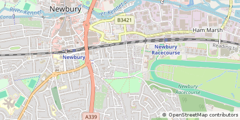 Map of Newbury, Berkshire