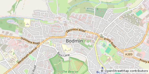 Map of Bodmin