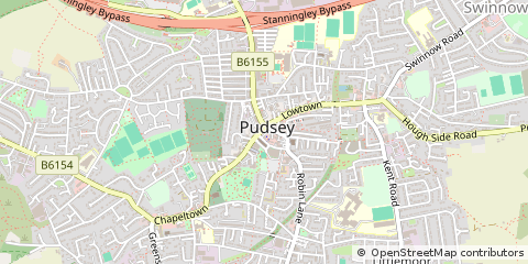Map of Pudsey