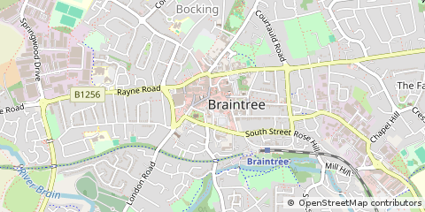 Map of Braintree, Essex