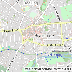 Map of Braintree, Essex