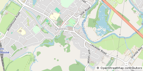 Map of Quorn, Leicestershire
