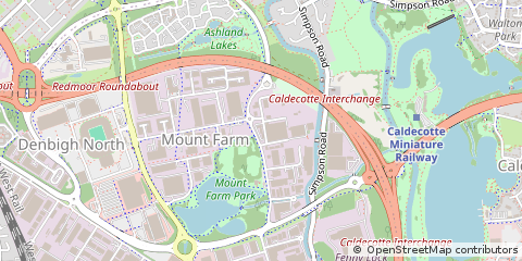 Map of Milton Keynes