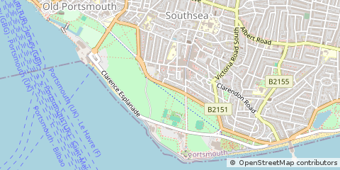 Map of Southsea, Hampshire