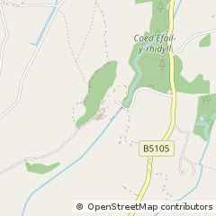 Map of Ruthin, Clwyd